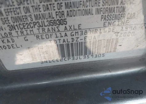 2018 Nissan Versa Note Sv из США, поврежденный, VIN 3N1CE2CP3JL359305